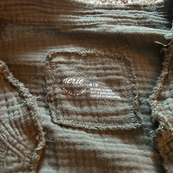 Aerie | Green Pool To Party 100% Cotton Gauzy Matching Set M/XL - Picture 5 of 8